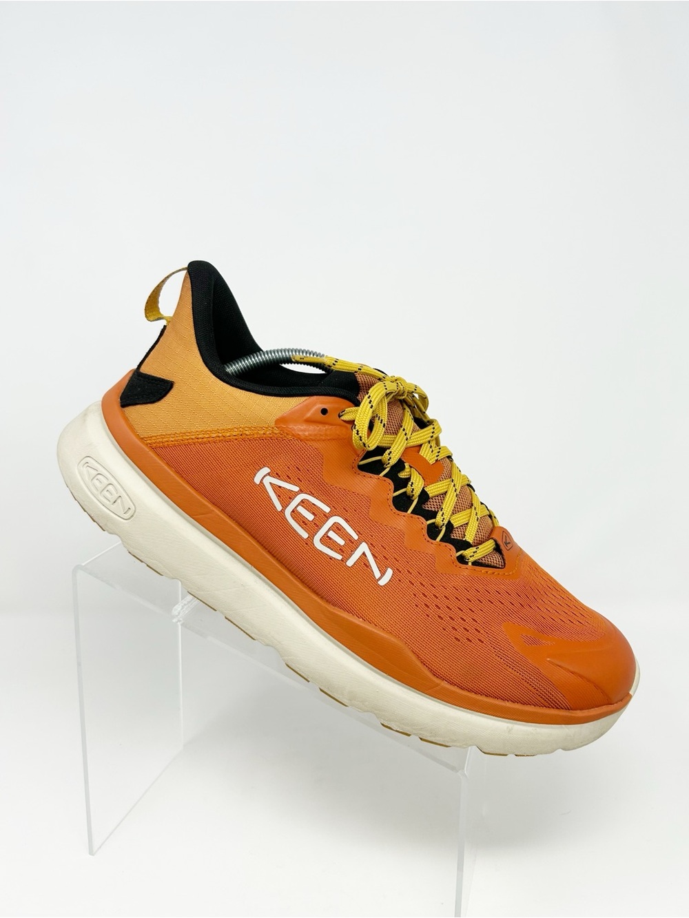 KEEN Walking Shoes Men's Orange Gold Lace-Up Sneakers Low Top Lightweight 11.5